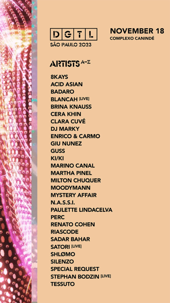 DGTL São Paulo 2023 line up