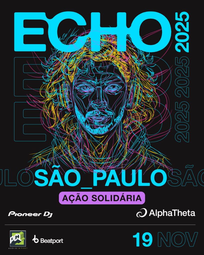 AlphaTheta apresenta o ECHO SP: música, tecnologia e solidariedade