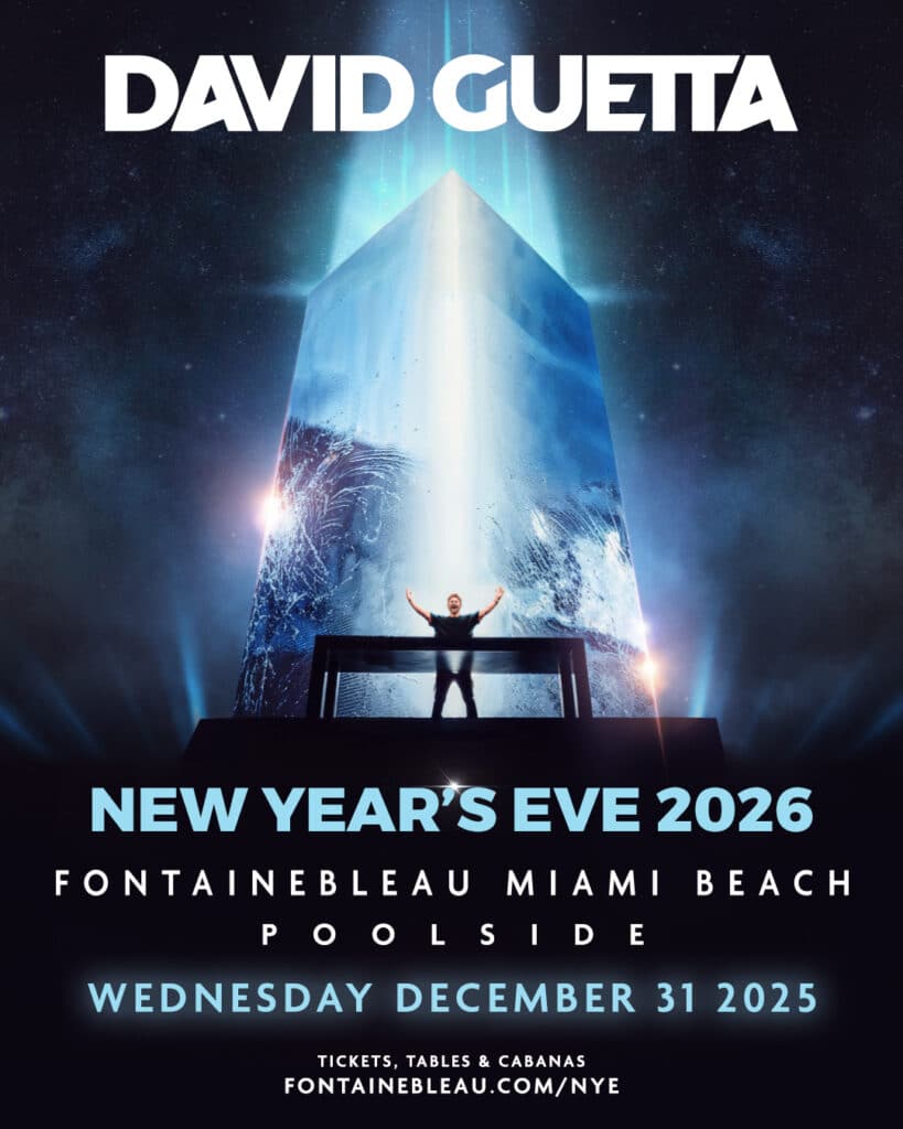 David Guetta no Réveillon 2026 do Fontainebleau Miami Beach