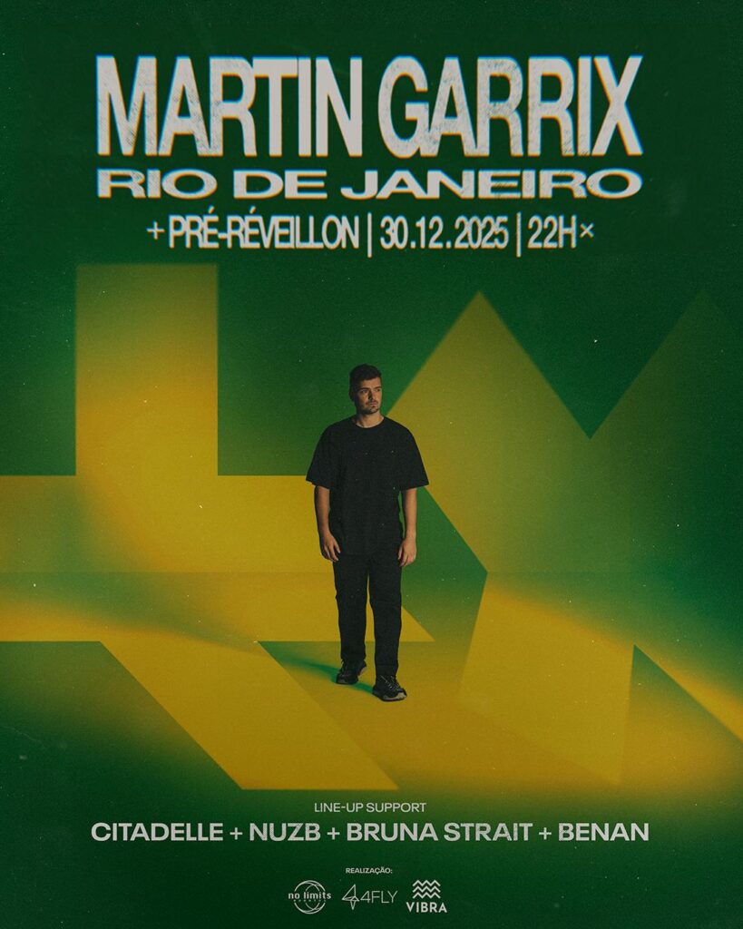 Martin Garrix lidera pré-Réveillon no Rio com Citadelle, NUZB e grandes nomes da cena
