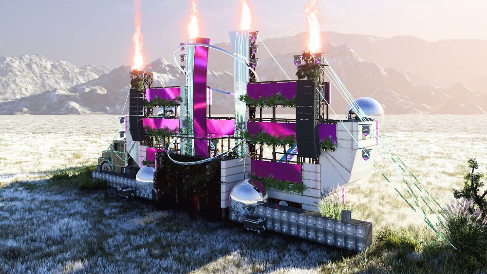 Palco stage DNA ART CAR