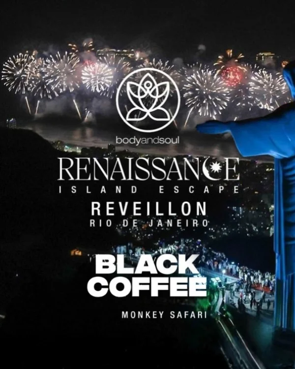 Black Coffee comanda o Réveillon Renaissance 2026 no Rio de Janeiro